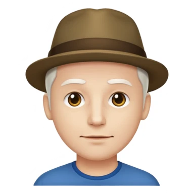 a man adult, white skin, no hat sticker