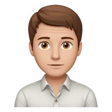 male in rolled sleeve  shirt sticker