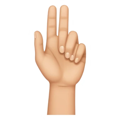 Hand holding up a double u sticker