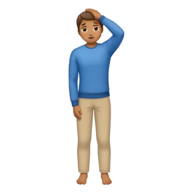 Person bowing with arm across waist sticker