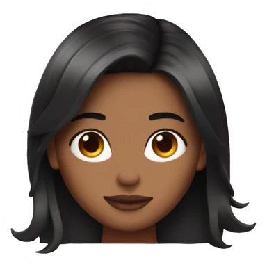 Pink Tesla girl black hair  sticker