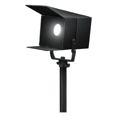 black box theatre stage light sticker