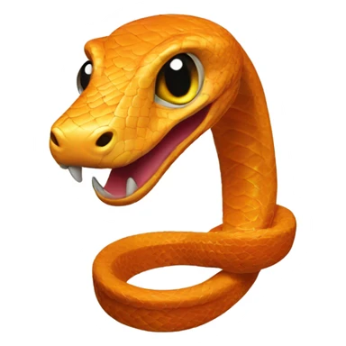 mamba snake orange co sticker