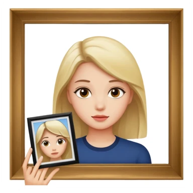 a girly two frames of photos sticker