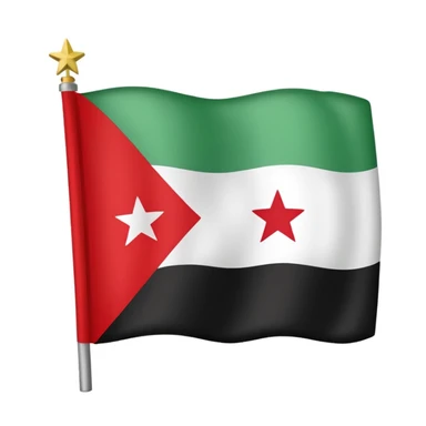syrian red flag sticker