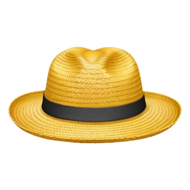 Straw hat from One Piece anime sticker