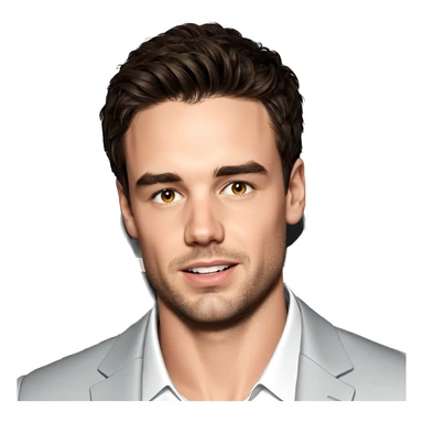 portrait of a young man sticker