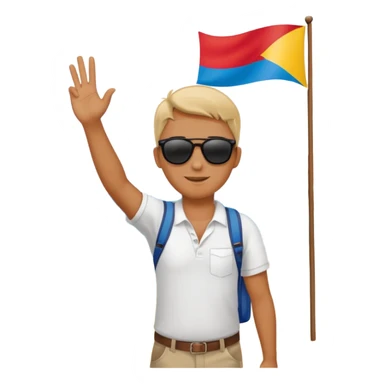 Generate the  two emoji  compound word of country sticker