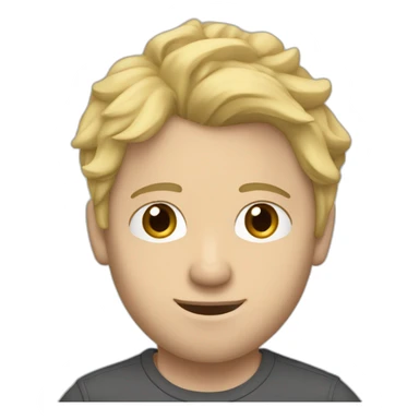 caucasian man with blond hair and a pair of jordans on his feet sticker