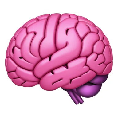 hazlo rosita mas estetico como el emoji del cerebro y ya sticker