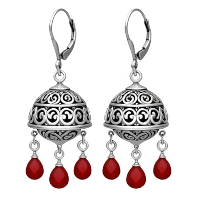 Small Silver jumka earing emoji for copy paste sticker