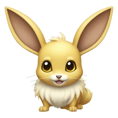 Yellow Electric Mouse Eevee sticker
