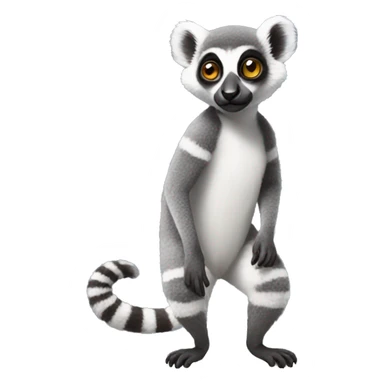 lemur full body sticker