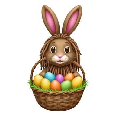 rasta easter bunny sticker