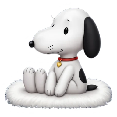 🌙🐾✨ Snoopy watching stars quietly sticker