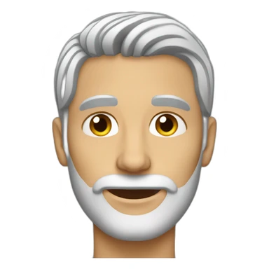 Men-grey-hair-without-beard-and-cat sticker