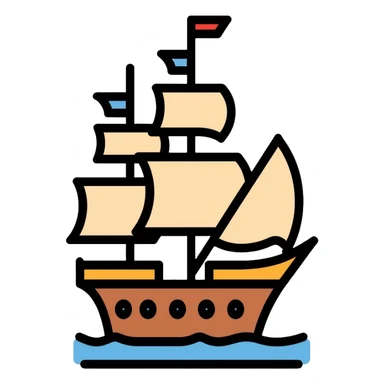 pirate ship sticker