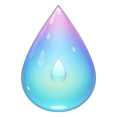 Pastel raindrop sticker