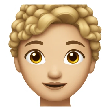 glamorous asian girl with light brown hair sticker