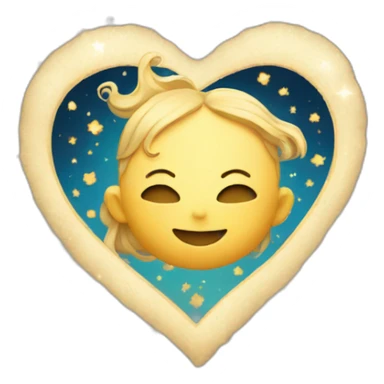 heart with stars sticker