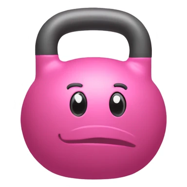 Kettlebell pink sticker