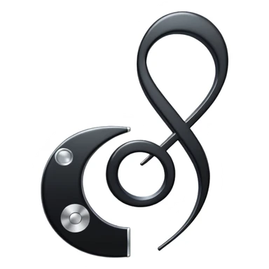 music note with a music disc sticker