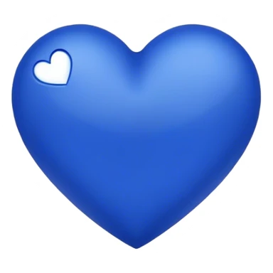 Royal blue heart sticker