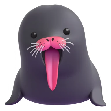 cute fur seal sticking out its tongue sticker