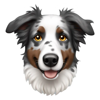 Merle border collie sticker