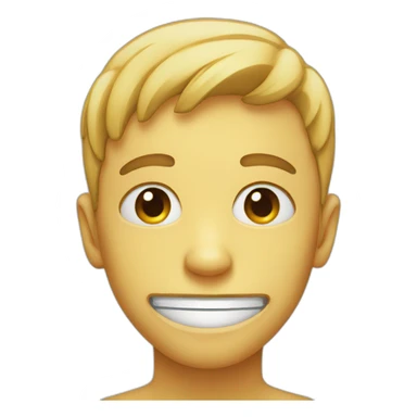 Smiling tear face sticker