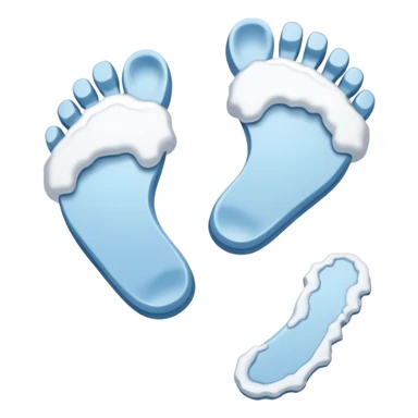 Snow Foorprints sticker