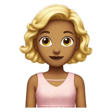 girl wearing dress sticker