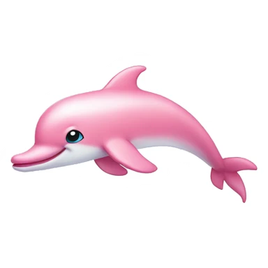 pink dolphin cute  sticker