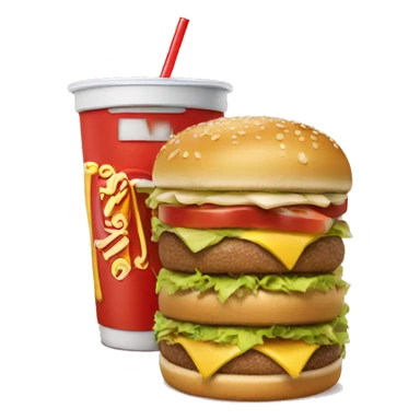 Big Mac with drink sticker