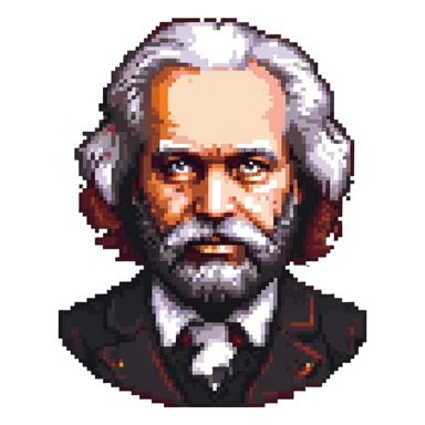 portrait of Karl Marx sticker