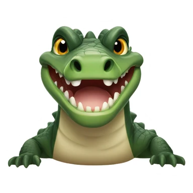 cute Crocodile head toothless sticker