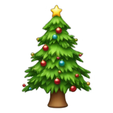 merry christmas tree sticker