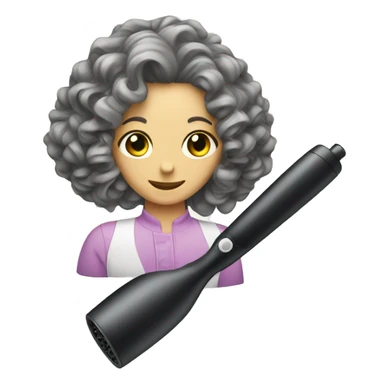 hair curler sticker