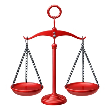 Hanging Balance Scale red sticker