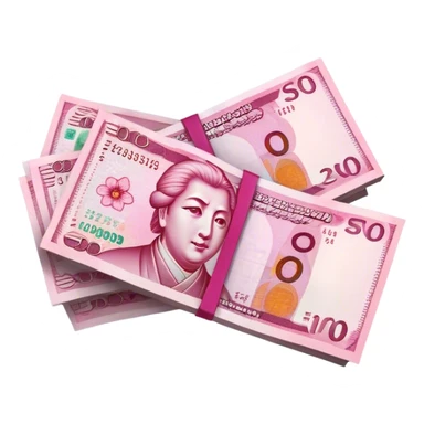 Sakura banknotes sticker