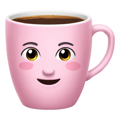 Taza de café rosa sticker