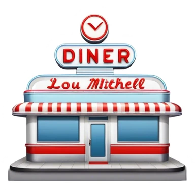 Lou Mitchell’s Diner Chicago sticker
