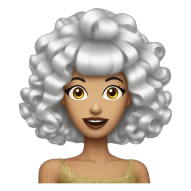 drag_queen_with_nails_and_big_wig sticker