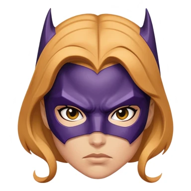 Batgirl superhero face sticker