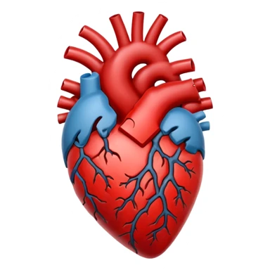 coracao anatomico rachado no meio sticker