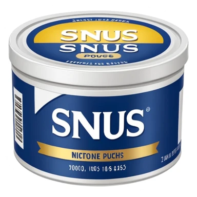 Snus nicotine pounches sticker