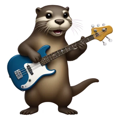 Otter using the bass sticker