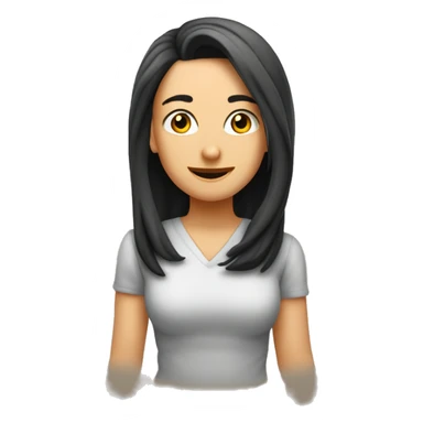 kısa saçlı kahküllü tatlı bi kz sticker