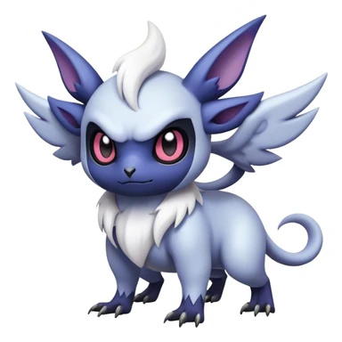 Edgy Cool Kawaii Noibat-Absol-Pokemon Full Body sticker