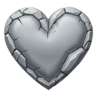 Corazón de piedra sticker